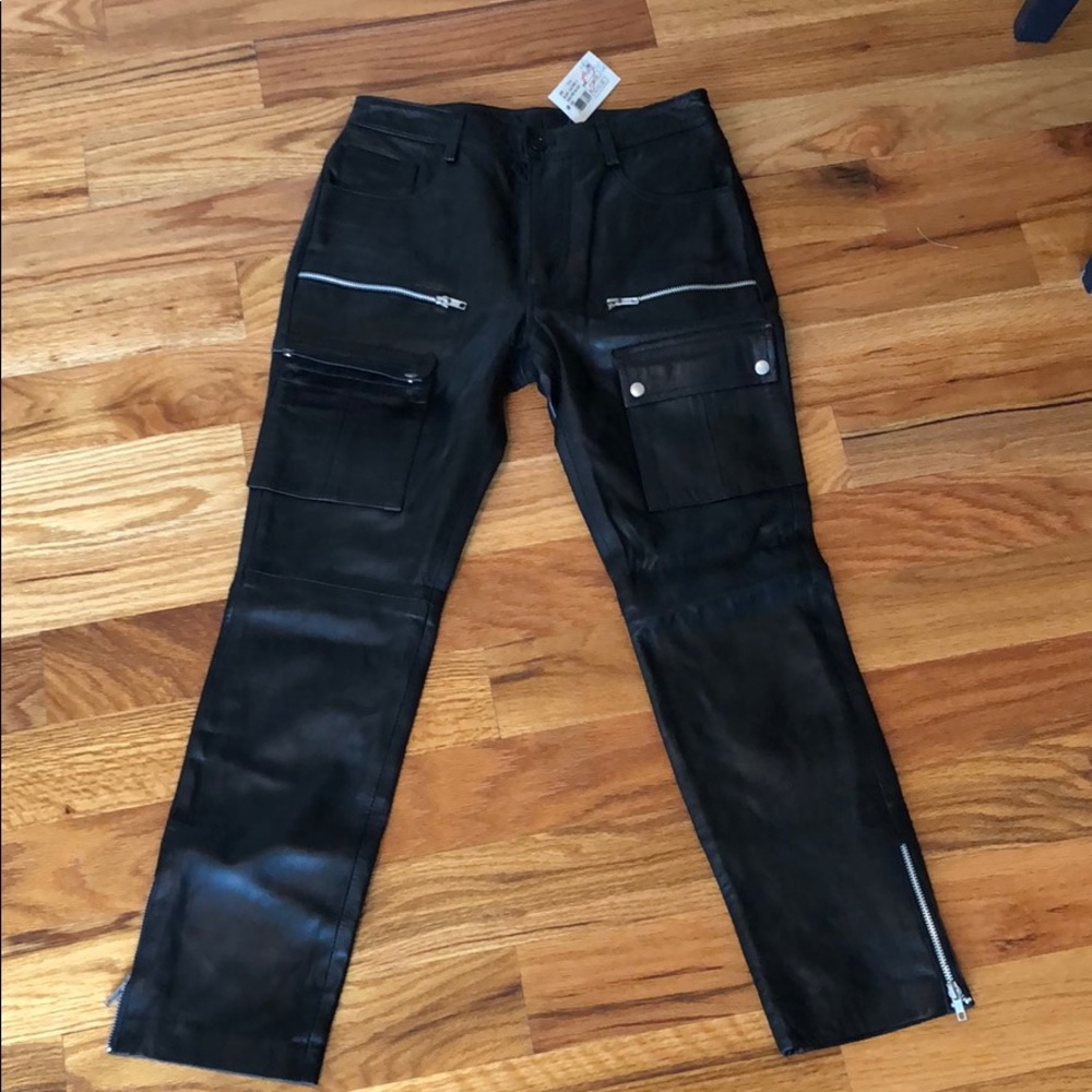 Intermix Leather Pants NWT